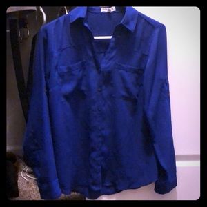 Express Royal Blue Portofino Blouse